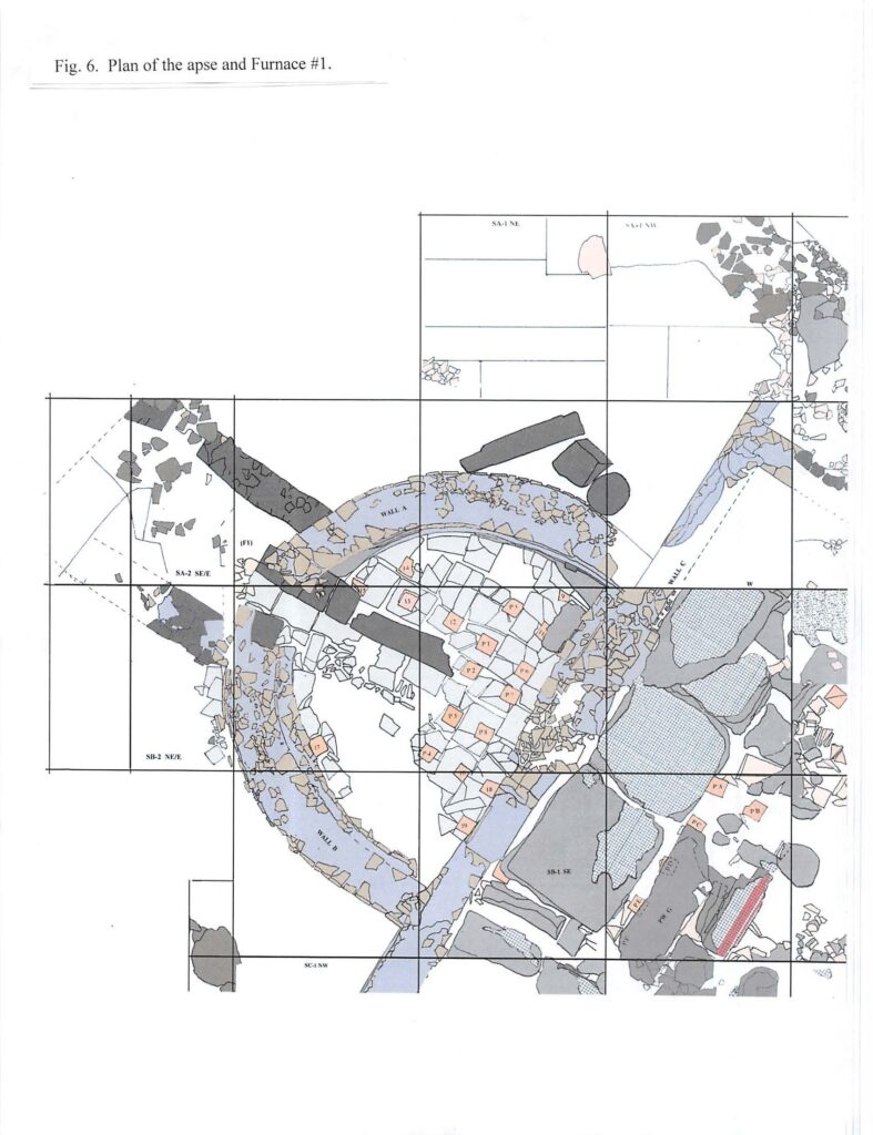 2013 - Fig 06 - Plan of the Apse and Furnace 1