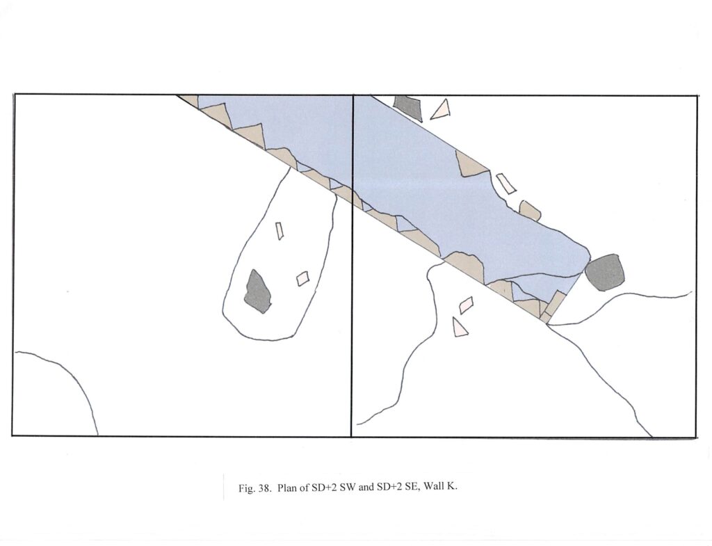 2013 - Fig 38 - Plan of SD+2 SW and SD+2 SE Wall K